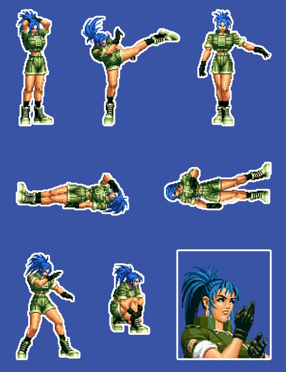 レオナ [KoF98] ステッカーシート - Etsy 日本