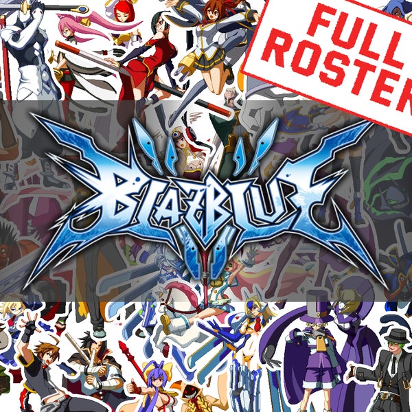 BlazBlue BBCF FULL ROSTER Stickers