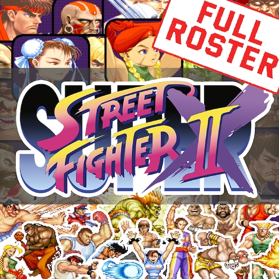 Street Fighter II Character Stickers - Etsy