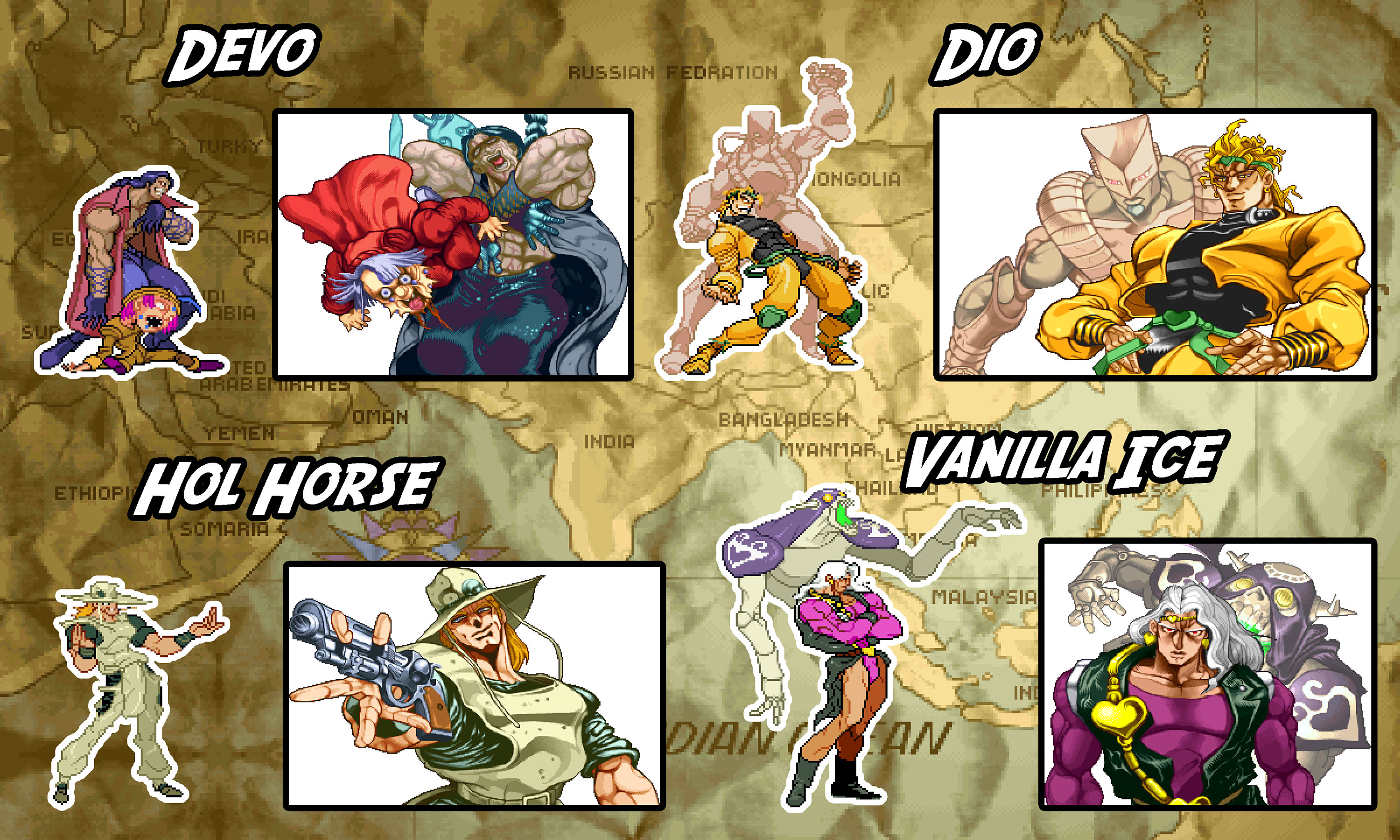 ジョジョのHftFフルロスターステッカー - Etsy 日本