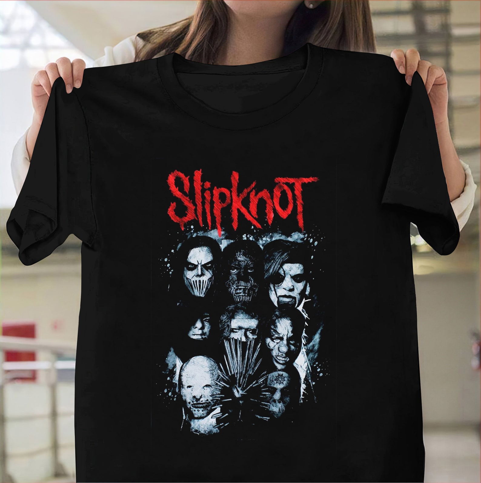 Slipknot Masks Shirt Slipknot Rock Metal Band Tshirt Etsy