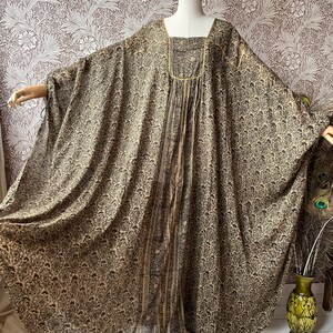 size S-L out of this world vintage 1970s indian gauze butterfly caftan dress by PHOOL image 5