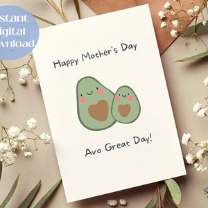 Tarjeta imprimible para el Día de la Madre / Tarjeta divertida para el Día de la Madre / Tarjeta para el Día de la Madre con descarga digital / Plantilla para tarjeta para el Día de la Madre / Tarjeta para el Día de la Madre