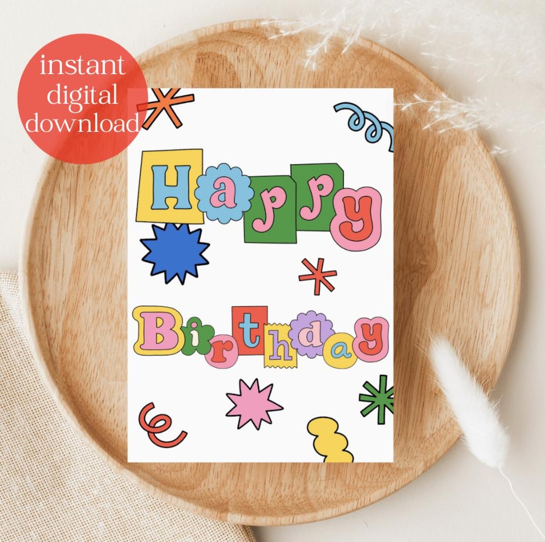 Happy Birthday | Happy Birthday Card | Happy Birthday Template | Happy ...