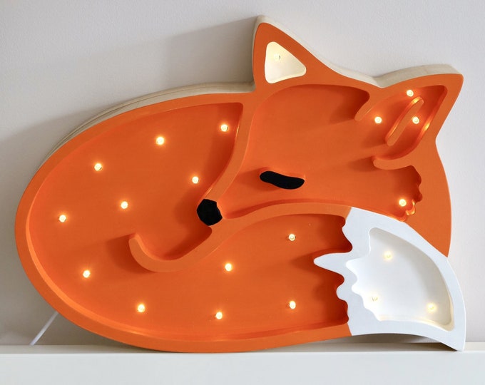 WEIßEN Riesen Origami-Fuchs-Lampe. Kinder-Tier-Lampe | Etsy