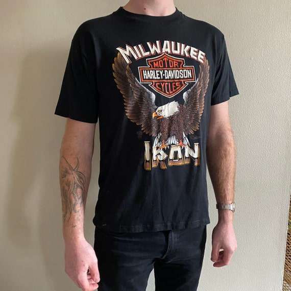 80s Vintage Harley Davidson Motorcycle Tee Shirt