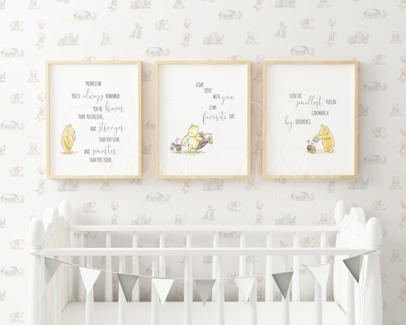 Classic winnie the pooh nursery set sale