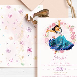 Encanto Birthday Invitation, Mirabel Editable Party Invite Template, Digital, Printable
