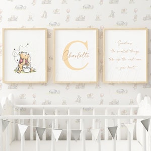 Editable Winnie The Pooh Quote, Nursery Print Name Sign Decor, Pooh Picture Gift, Digital Printable Wall Art