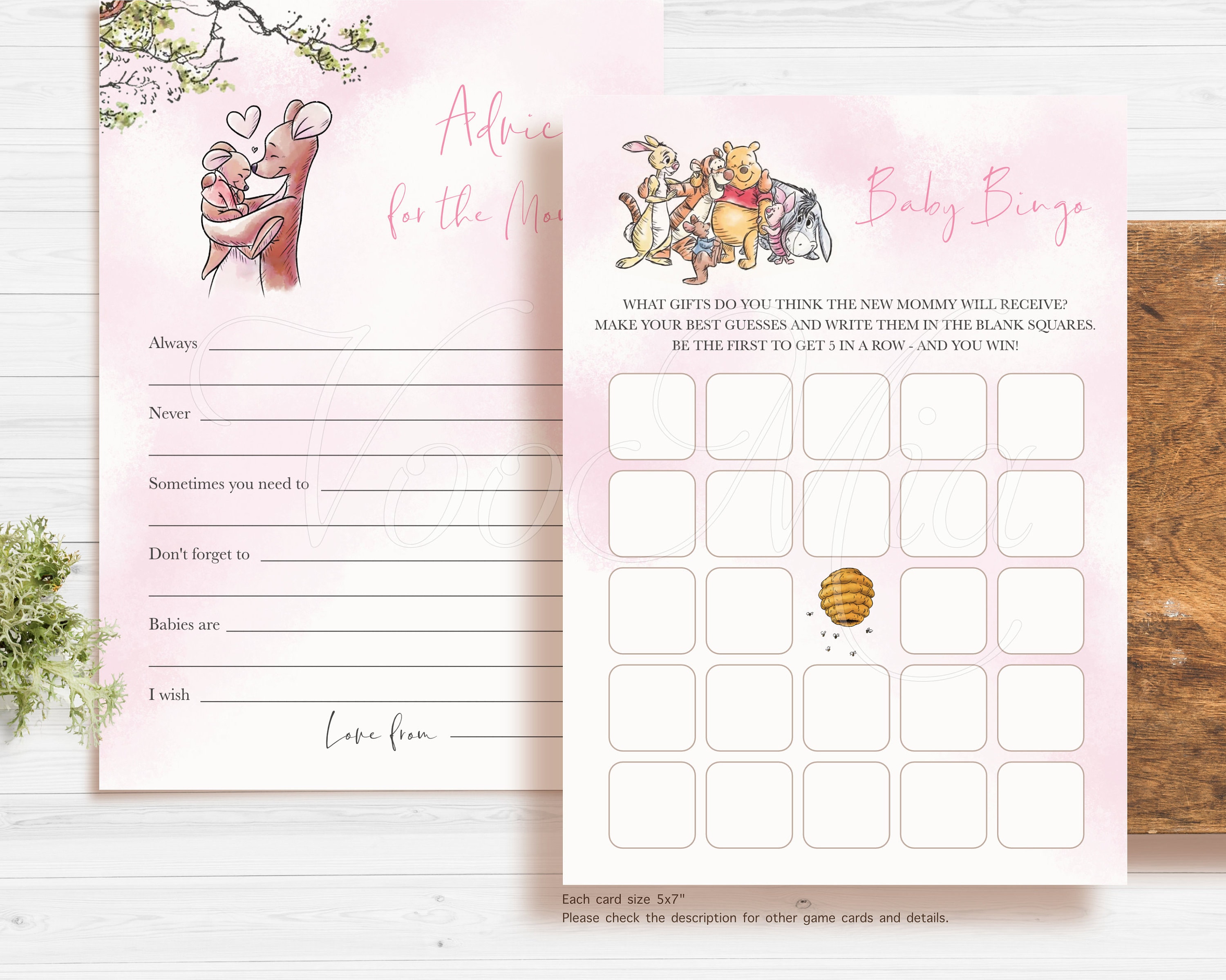 Winnie the Pooh Baby Shower Games Editable Printable Game - Etsy UK