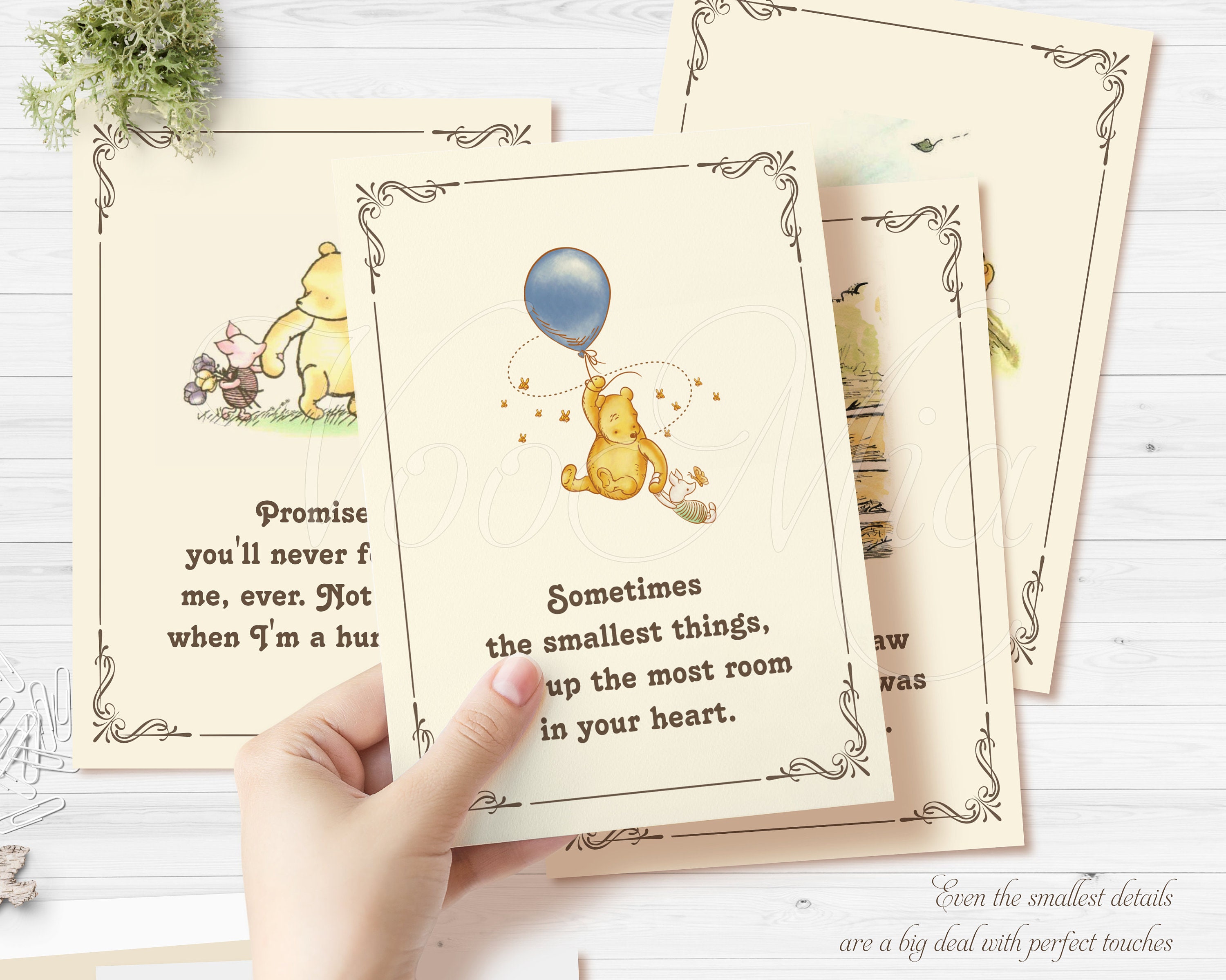 Classic Winnie the Pooh Quotes Baby Shower Centerpiece – WeeCutes