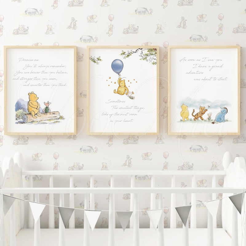 Winnie the Pooh Nursery Decor - Etsy