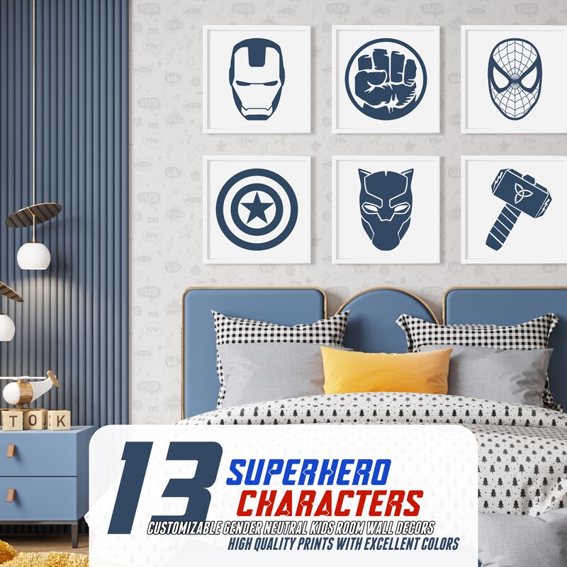 Superhero Print - Etsy