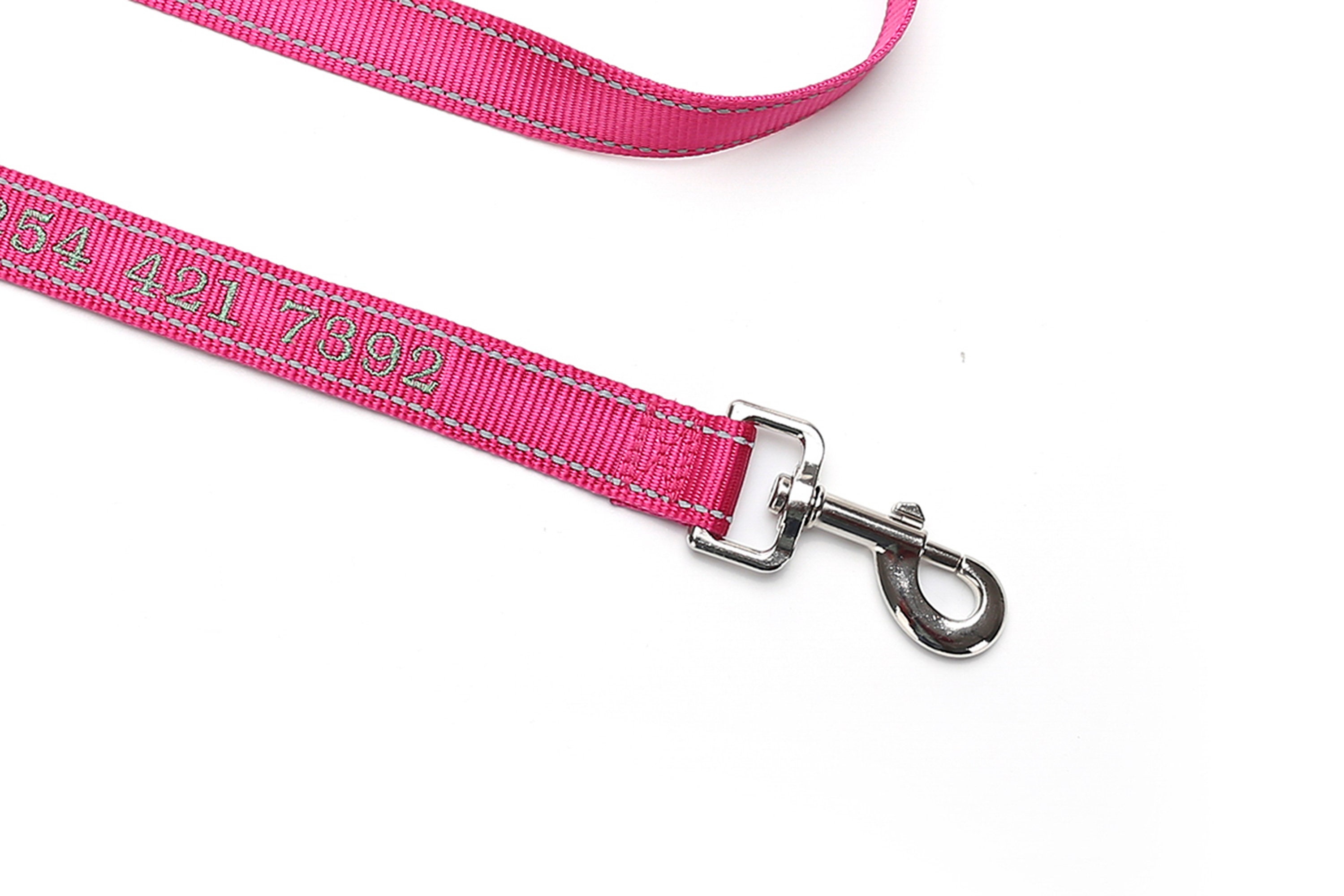 Personalized Dog Leash Embroidered with Dog Name and Phone Etsy