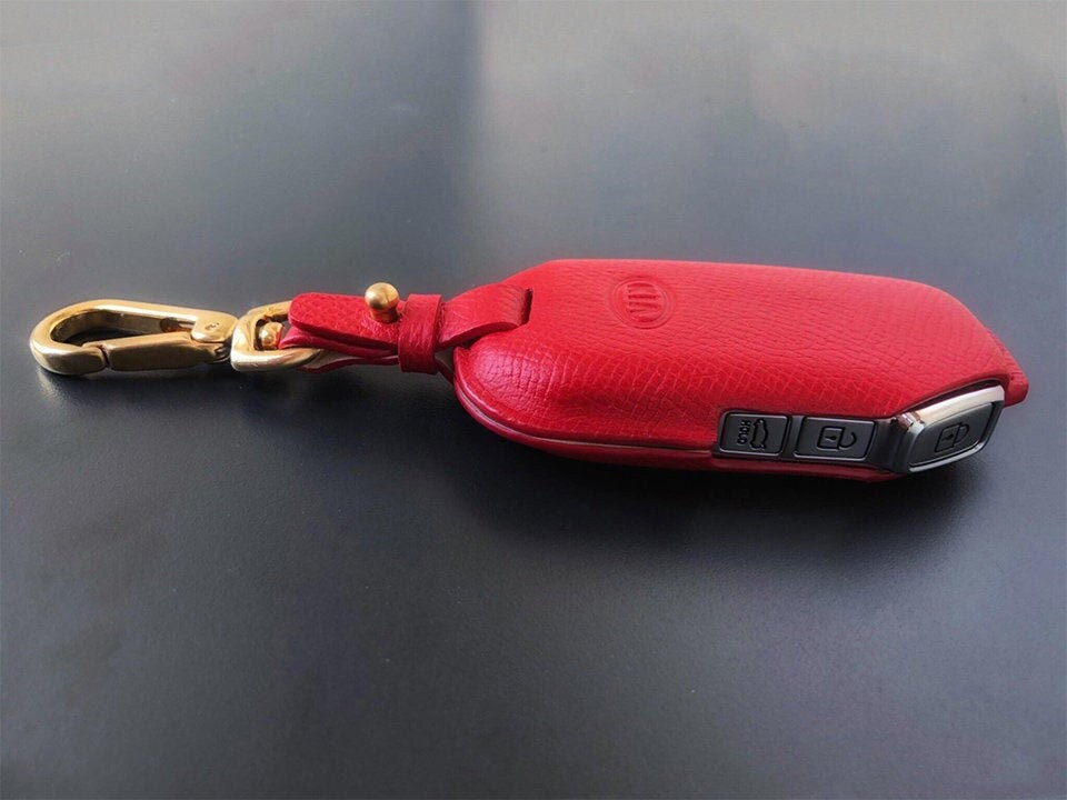 Kia Key Fob Cover Leather Key Case Car Key Cover Car key Etsy