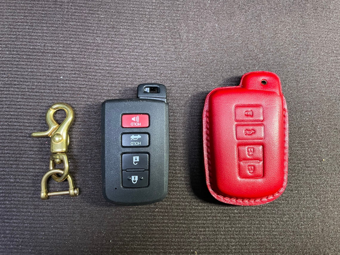 Toyota Key Fob Cover Leather Key Case Car Key Cover Car key Etsy