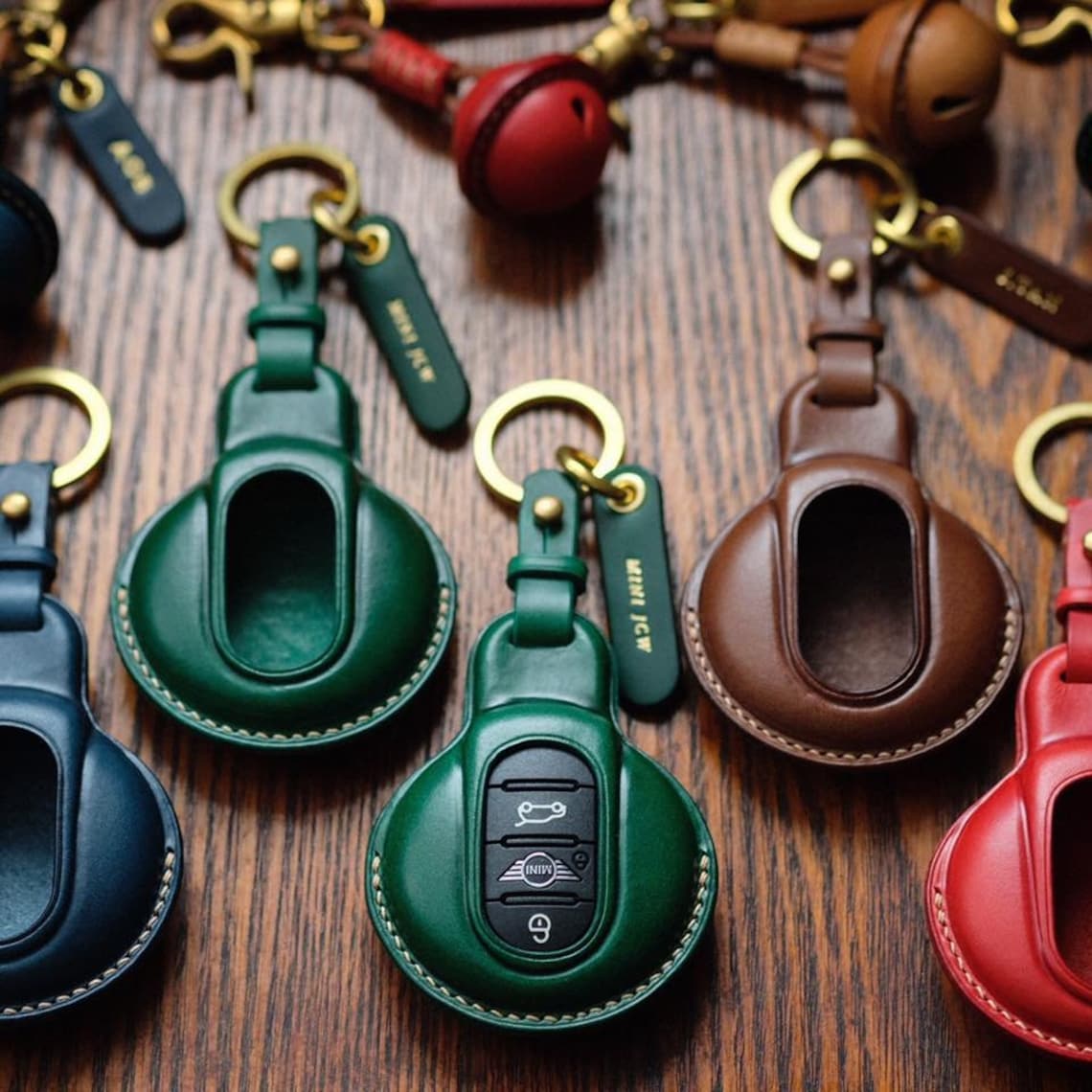 Mini Cooper Key Fob Cover Leather Key Case Car Key Cover Etsy