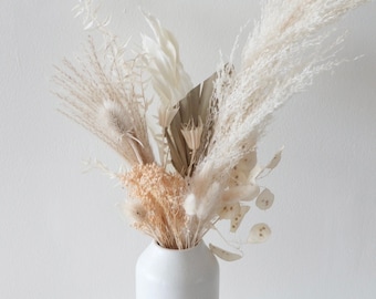Mixed Neutral Arrangement with Vase | Dried Flower Bouquet