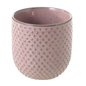 Pink Ceramic Pot | Polka Dot Planter