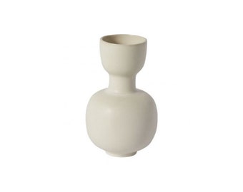 Large Ceramic Round Vase | White/Cream Vase