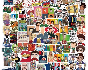SIKOMOLE® Stickers TV Series For Luggage Car Laptop 50pcs The Big Bang Theory 