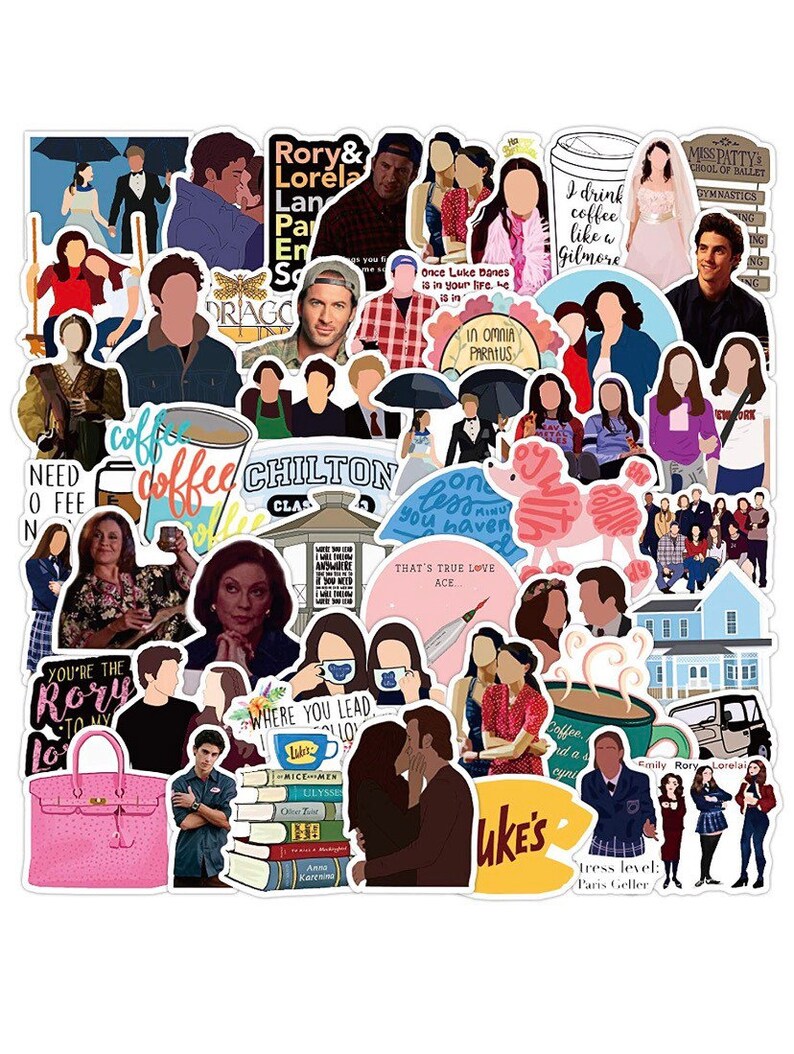 Gilmore Girls Stickers 10 Pack | Etsy