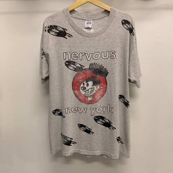 1994 Nervous Records New York All Over Print