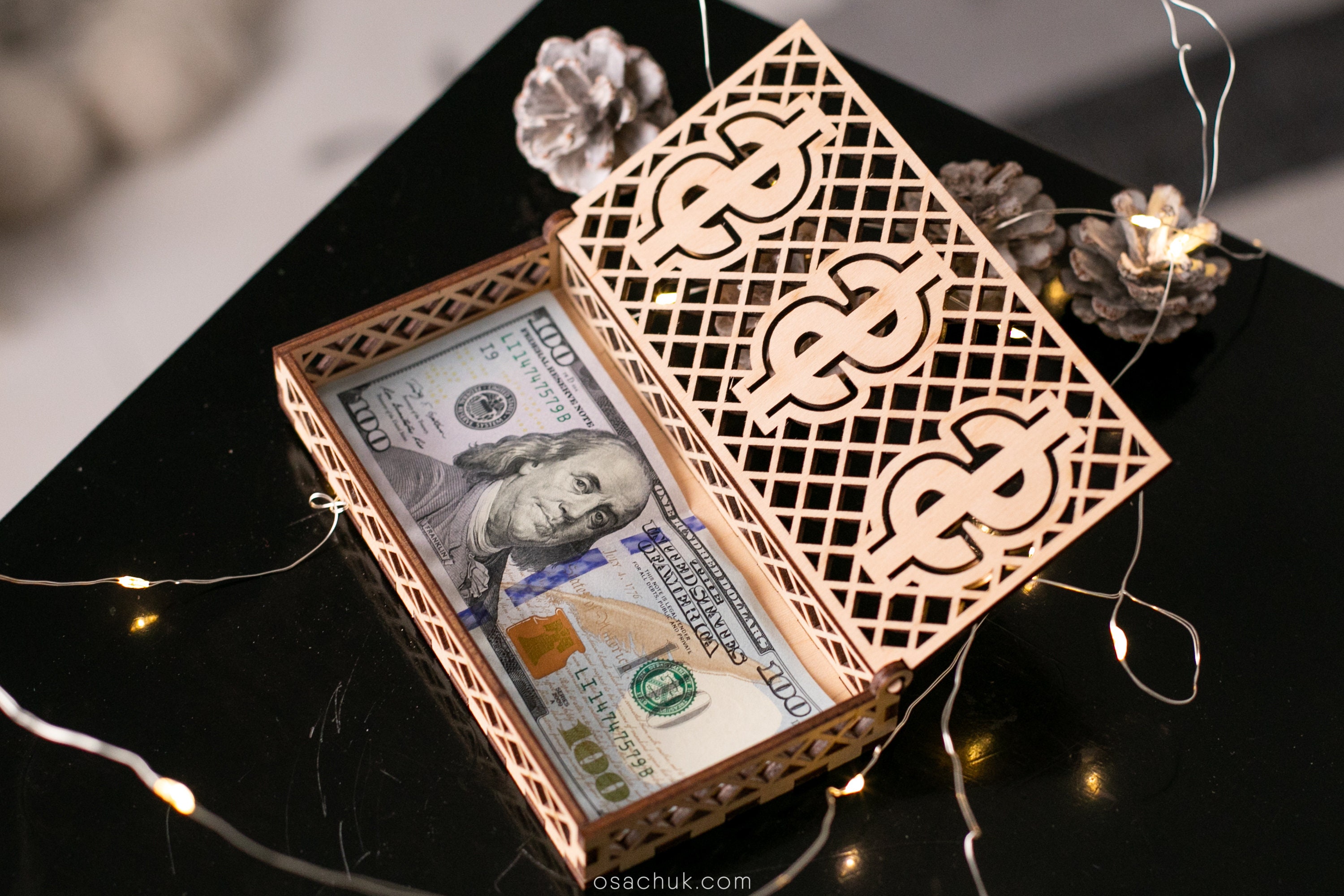 Money Box Birthday Money Holder Box for Banknotes Custom Etsy