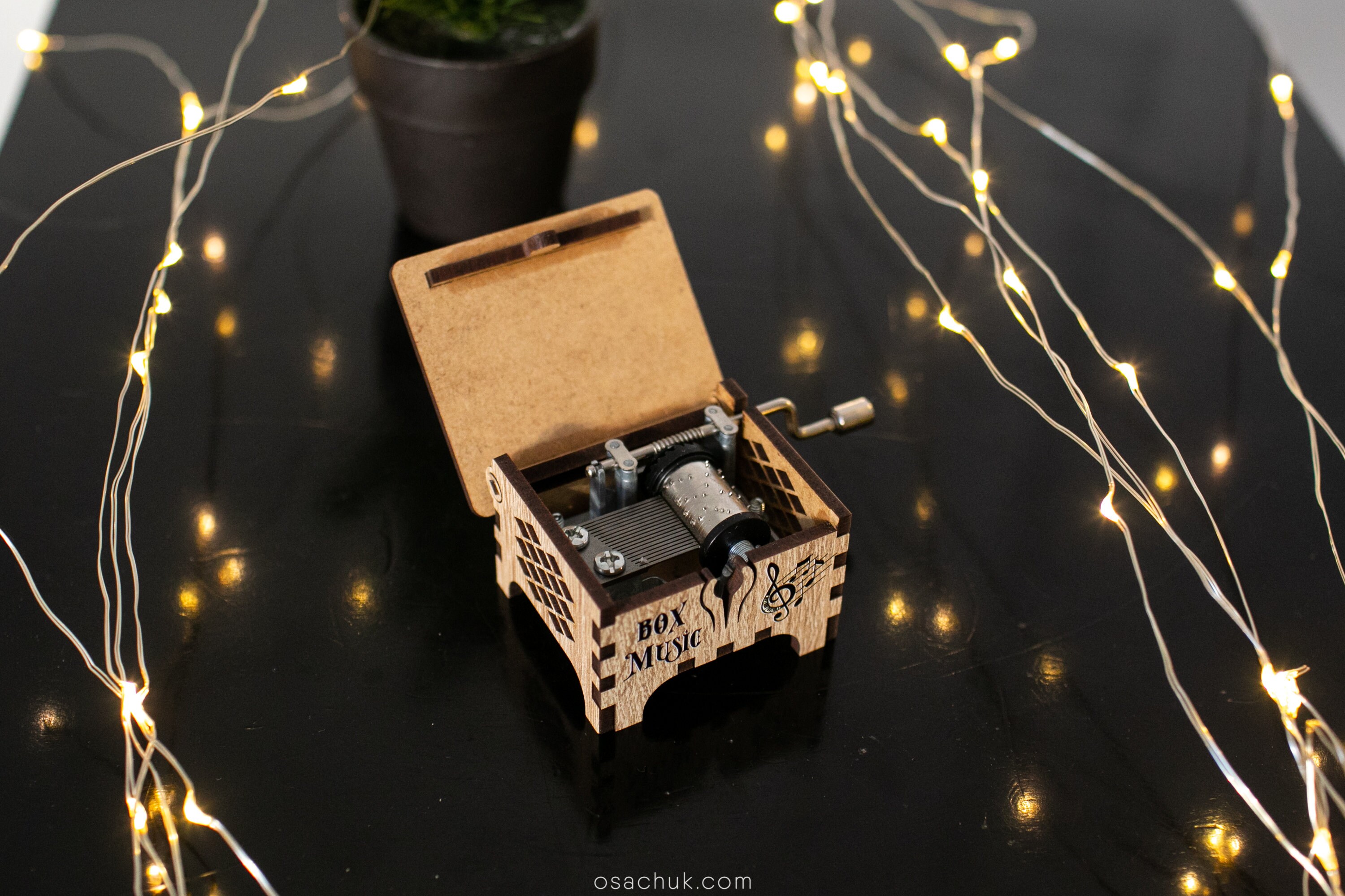 Music Box. Happy Birthday Music Box. Manual Music Mechanism. Etsy