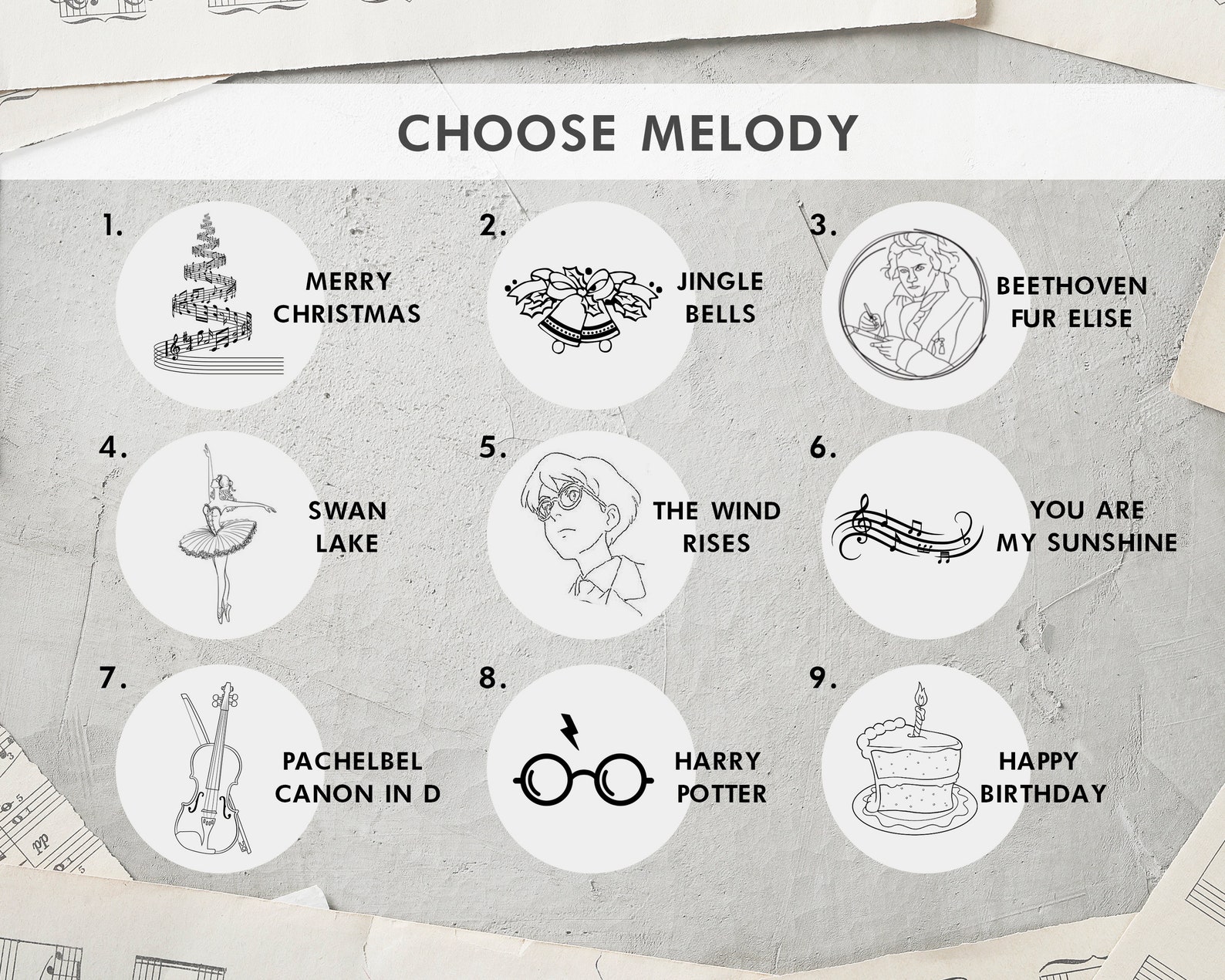 Custom Engrave Music Box Happy Birthday Wooden Music Box Etsy