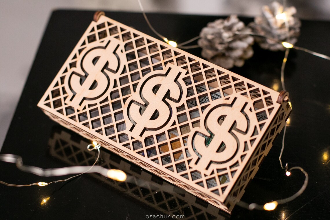 Money Box Birthday Money Holder Box for Banknotes Custom Etsy