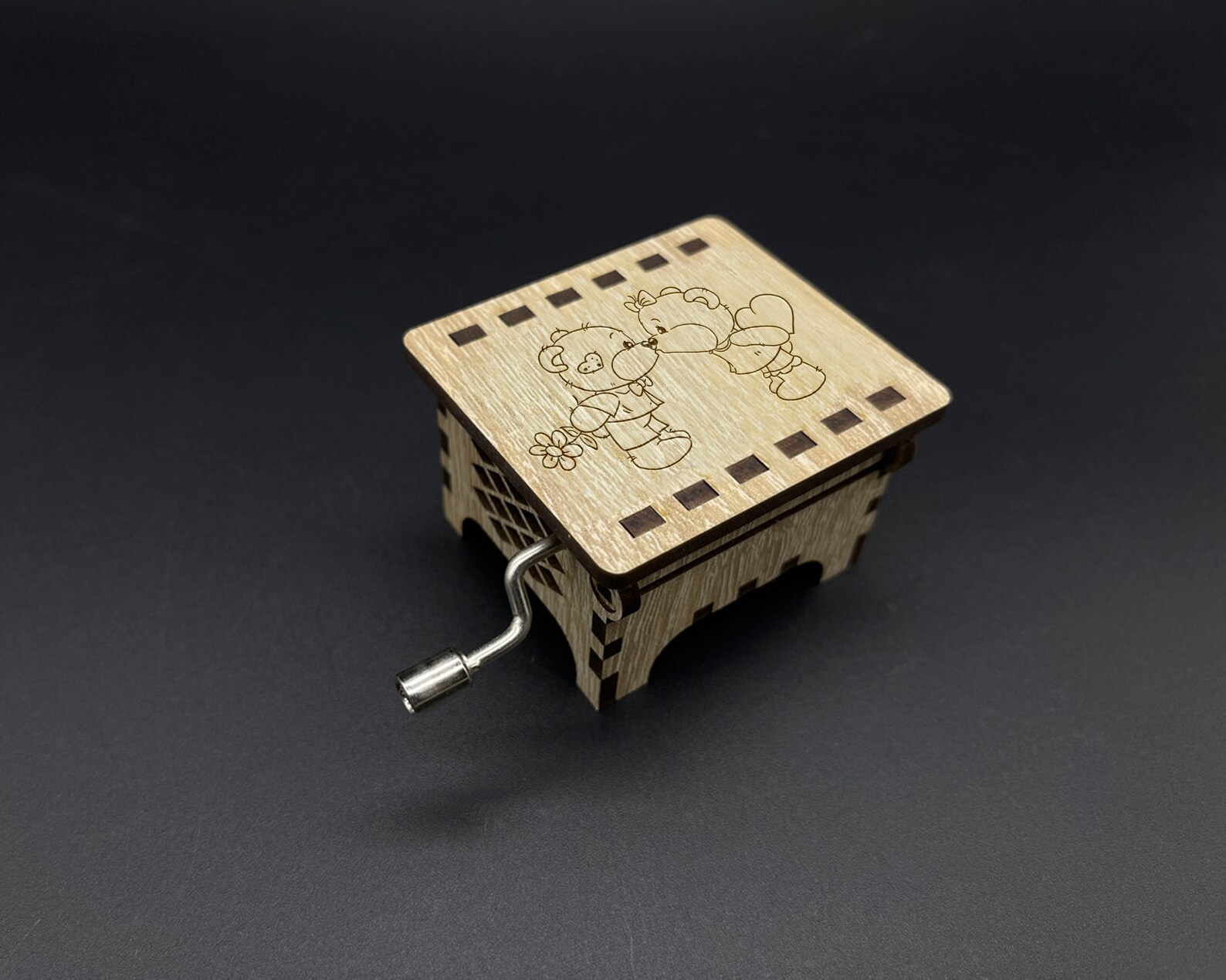 Music Box Happy Birthday Music Box Manual Music Mechanism Etsy