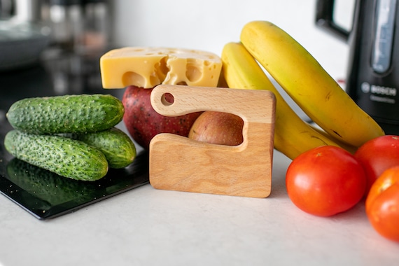 Safe Wooden Knife, Toddler Knife, Wooden Kid Knife, Kid's Safe Knife,  Toddler Wooden Knife Eco Natural, Wooden Knife 