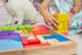 Building Blocks Set Rainbow Color, Montessori Toy, Waldorf Toy, Montessori, Wooden Toy, Baby Blocks, Building Blocks 