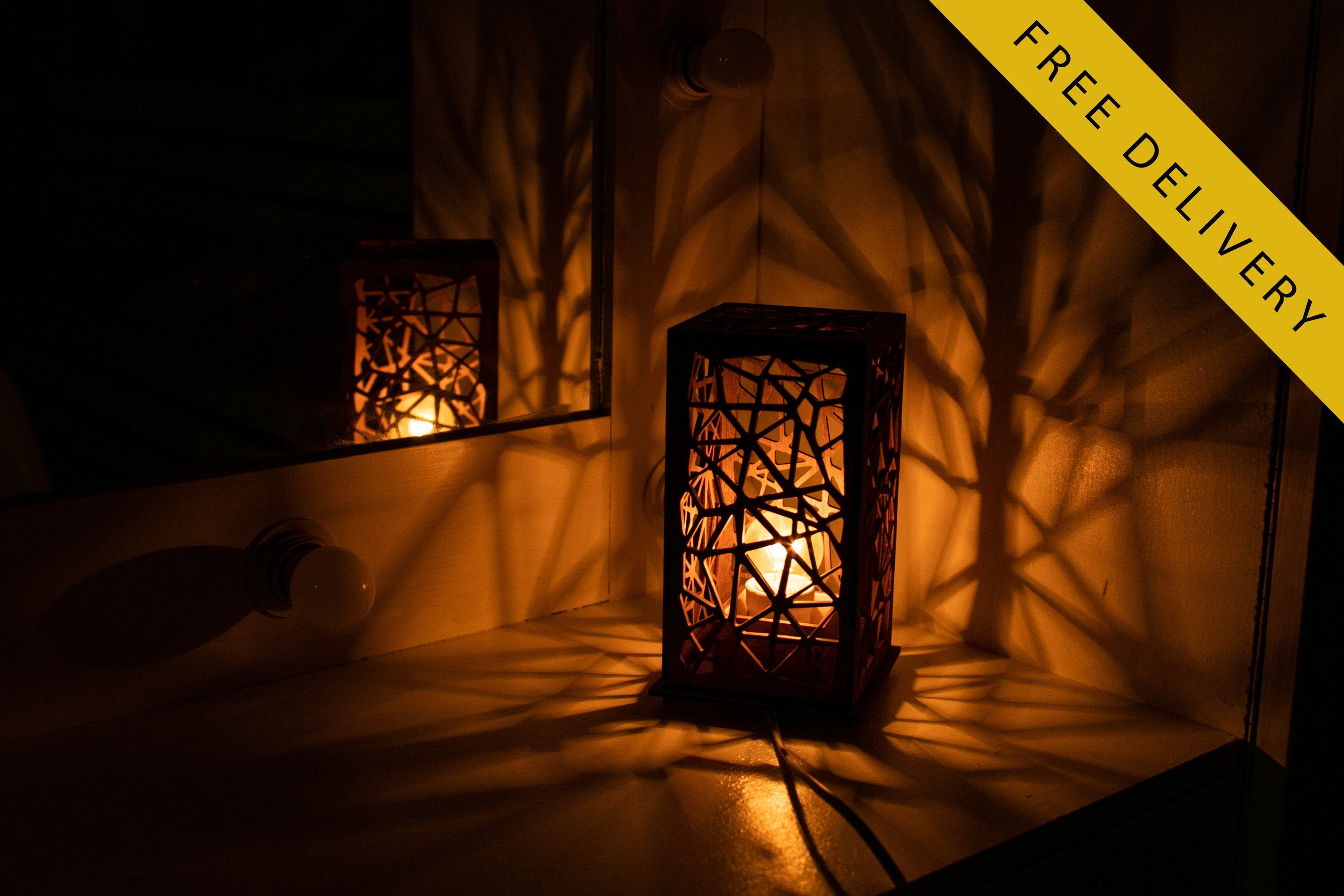 Night Light Made From Wood Handmade Bedside Lamp Rustic Etsy