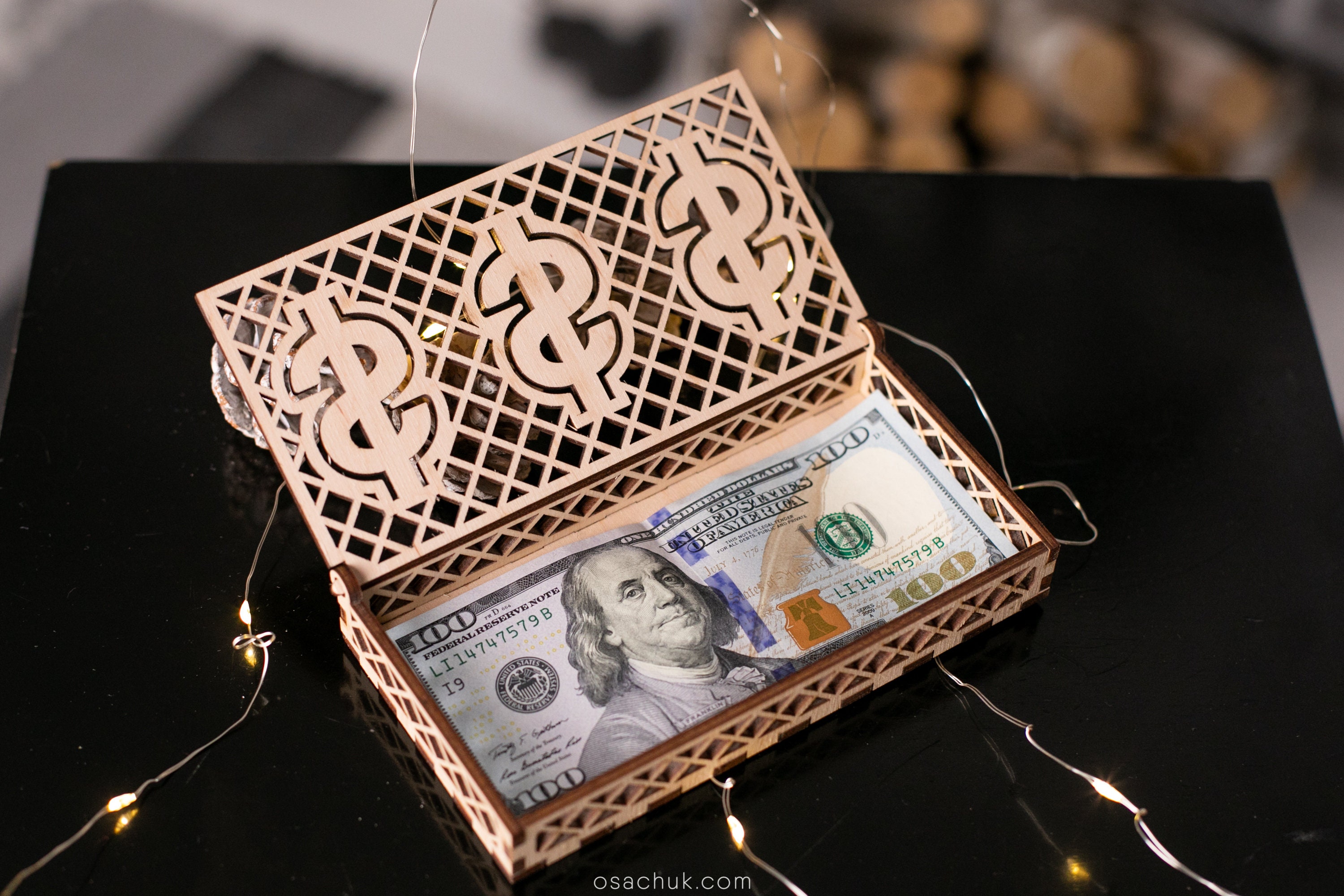 Money Box Birthday Money Holder Box for Banknotes Custom Etsy
