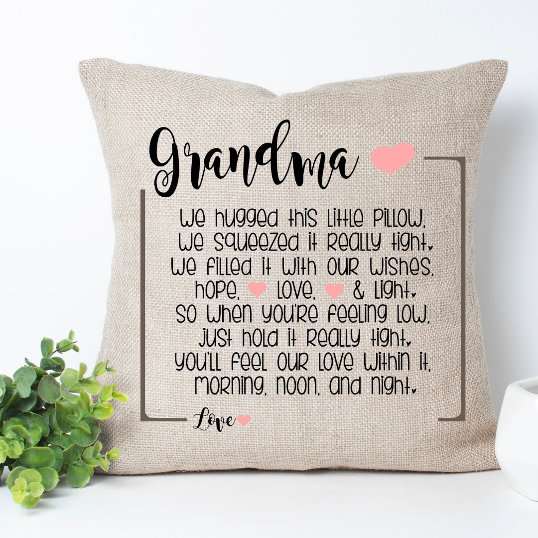 Hug Tight Pillow Grandma Pillow Gift for Grandma Pillow Etsy