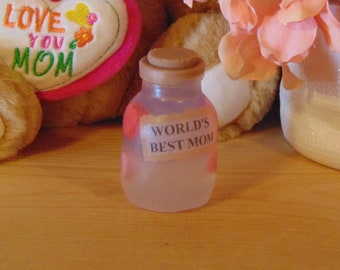 Message in a Bottle soap, Mother's Day, Wold's Best Mom, Gift for Mom, Gift from Kid, Mother's Day Gift, Mom Soap, Fun Soap, Mom gift, soap