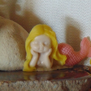 Mermaid Soaps Tan Skin 6, Mermaids soap, beach soap, girls birthday favor, novelty soap, girls party favor, bath soap, soap, beach decor