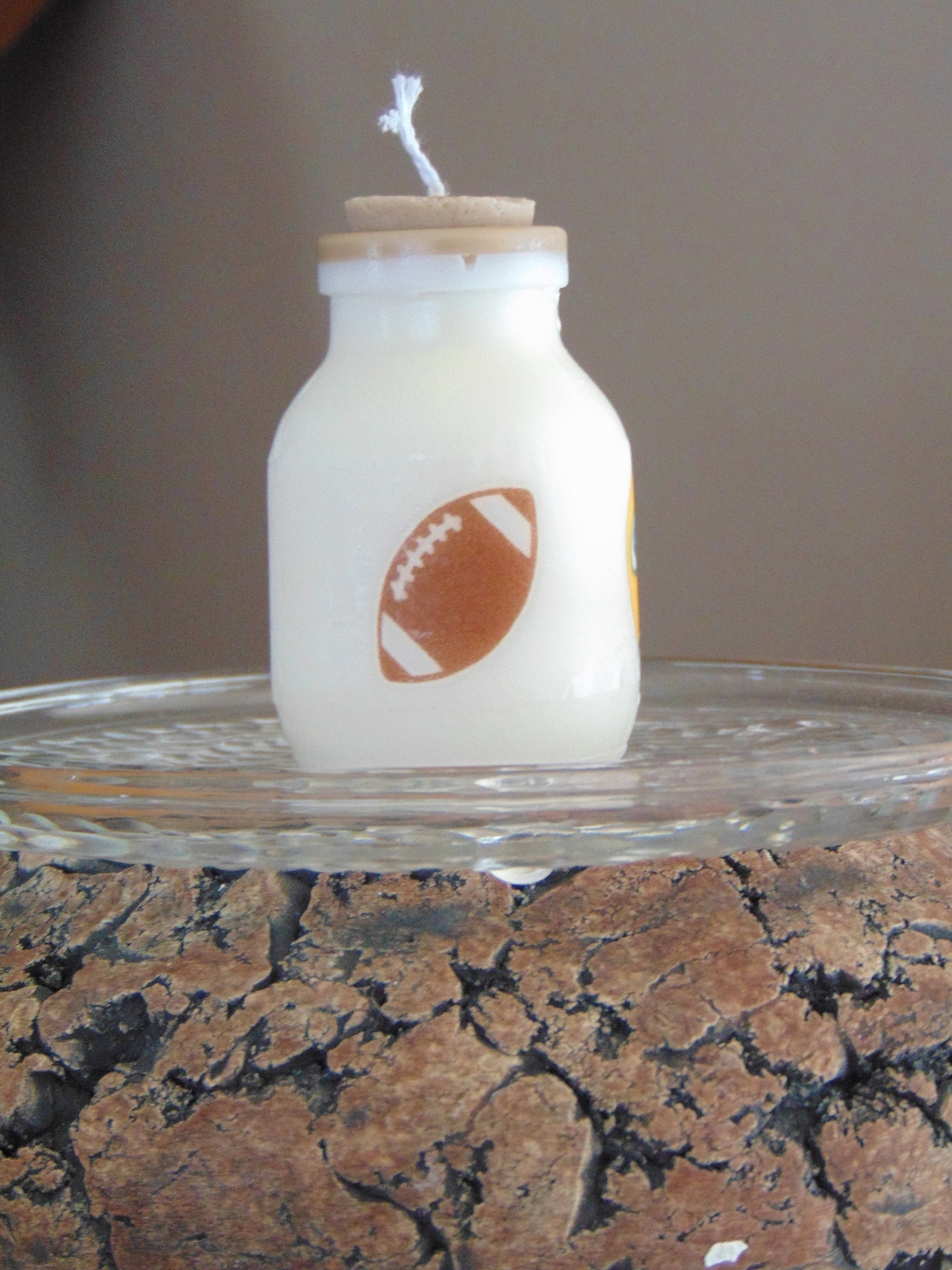 Football Candle Football Fan Candle Football Team Candle Etsy