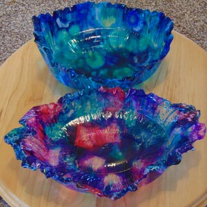 Resin Bowl, Custom Resin Bowl, Wedding Gift, Free Form Resin Bowl, Resin Trinket Dish, Mother&#39;s Day, Resin Decor, Anniversary Present