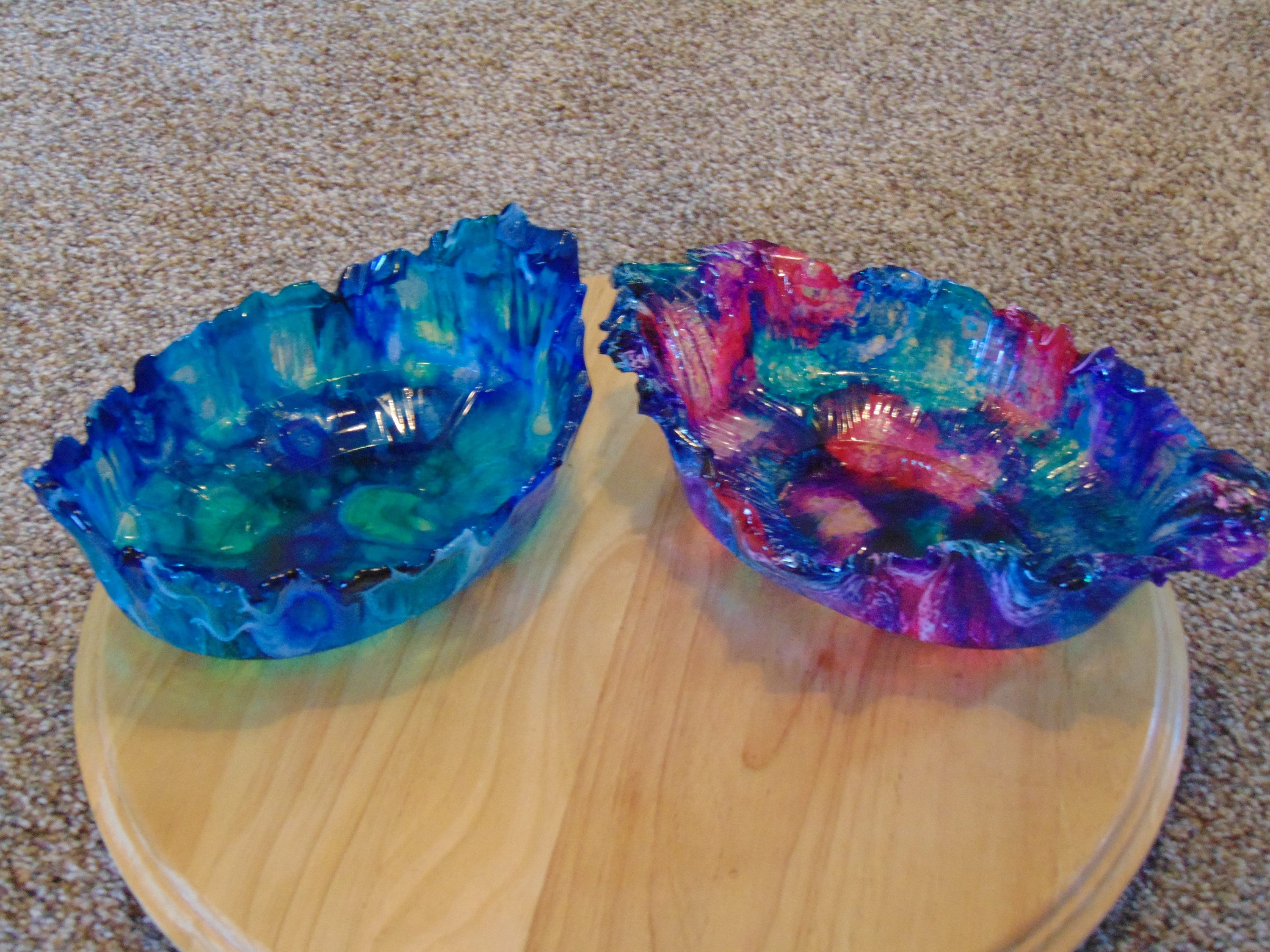 Resin Bowl Custom Resin Bowl Wedding Gift Free Form Resin Etsy