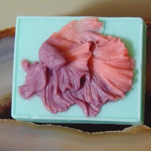 Beta Fish Soap, Beach Decor Bathroom, Ocean Decor Bathroom, Beta Soap, Soap, Hand Soap, bar soap, soap bar, beach decor soap, ocean decor