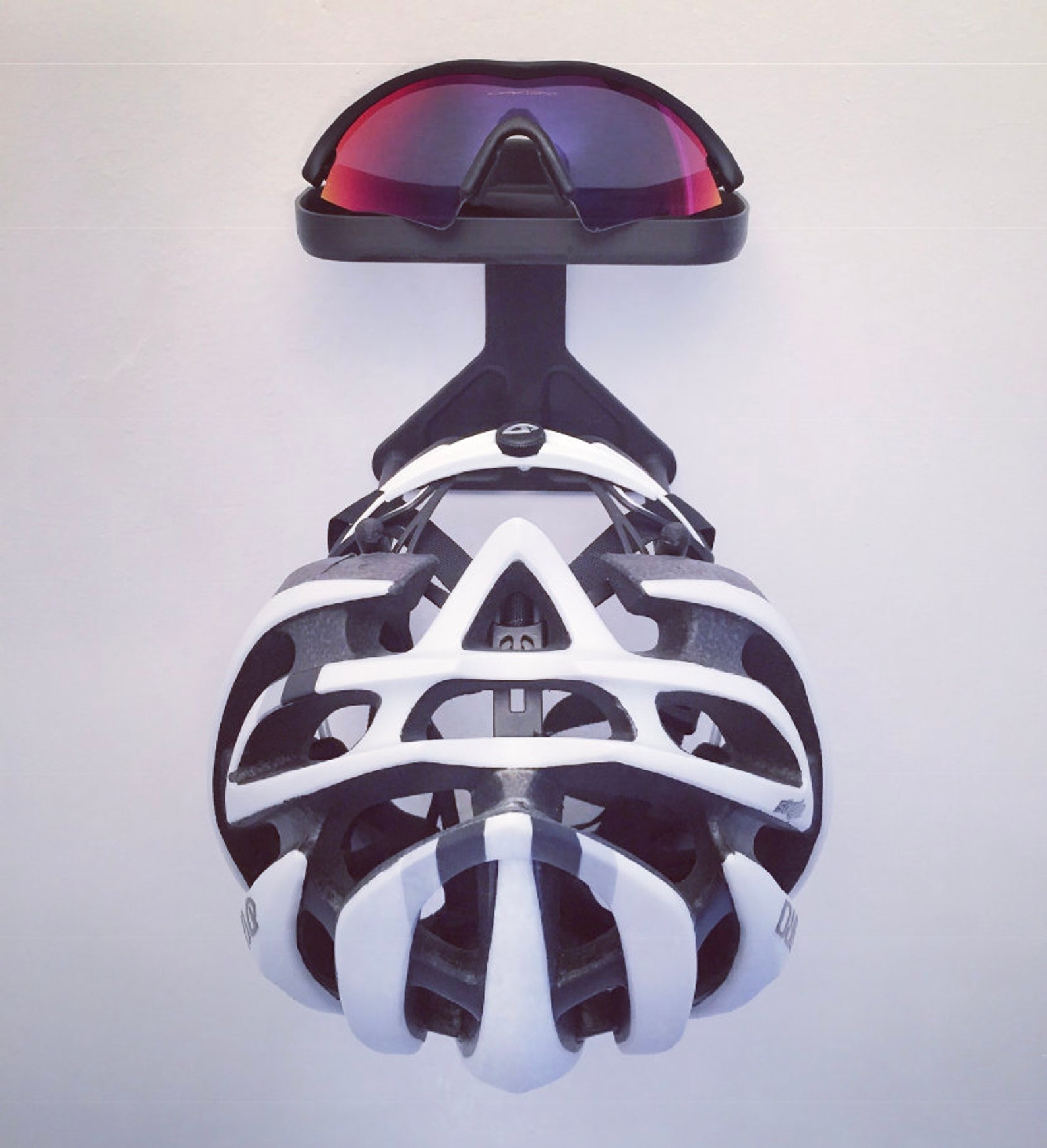 Bicycle Helmet Wall Hanger black regular size tray Etsy