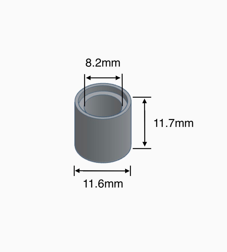 2x Ersatz Scharnierringe/Zylinder für Velux Dachfenster Bild 3