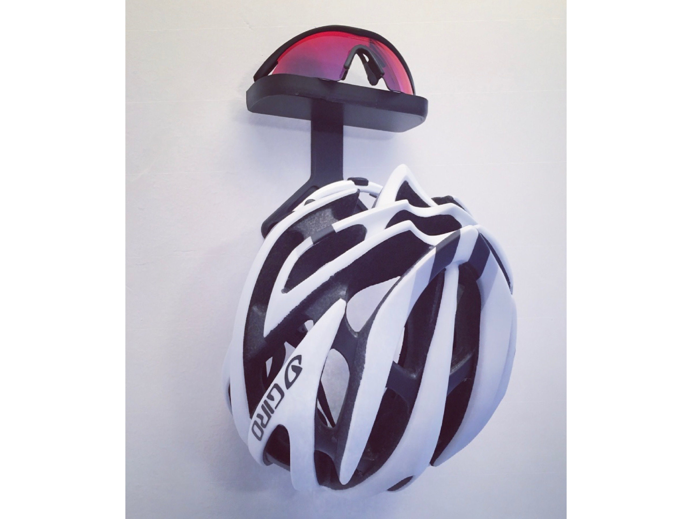 Bicycle Helmet Wall Hanger black regular size tray Etsy