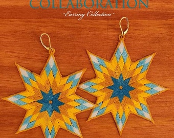 Tribal Design earrings.