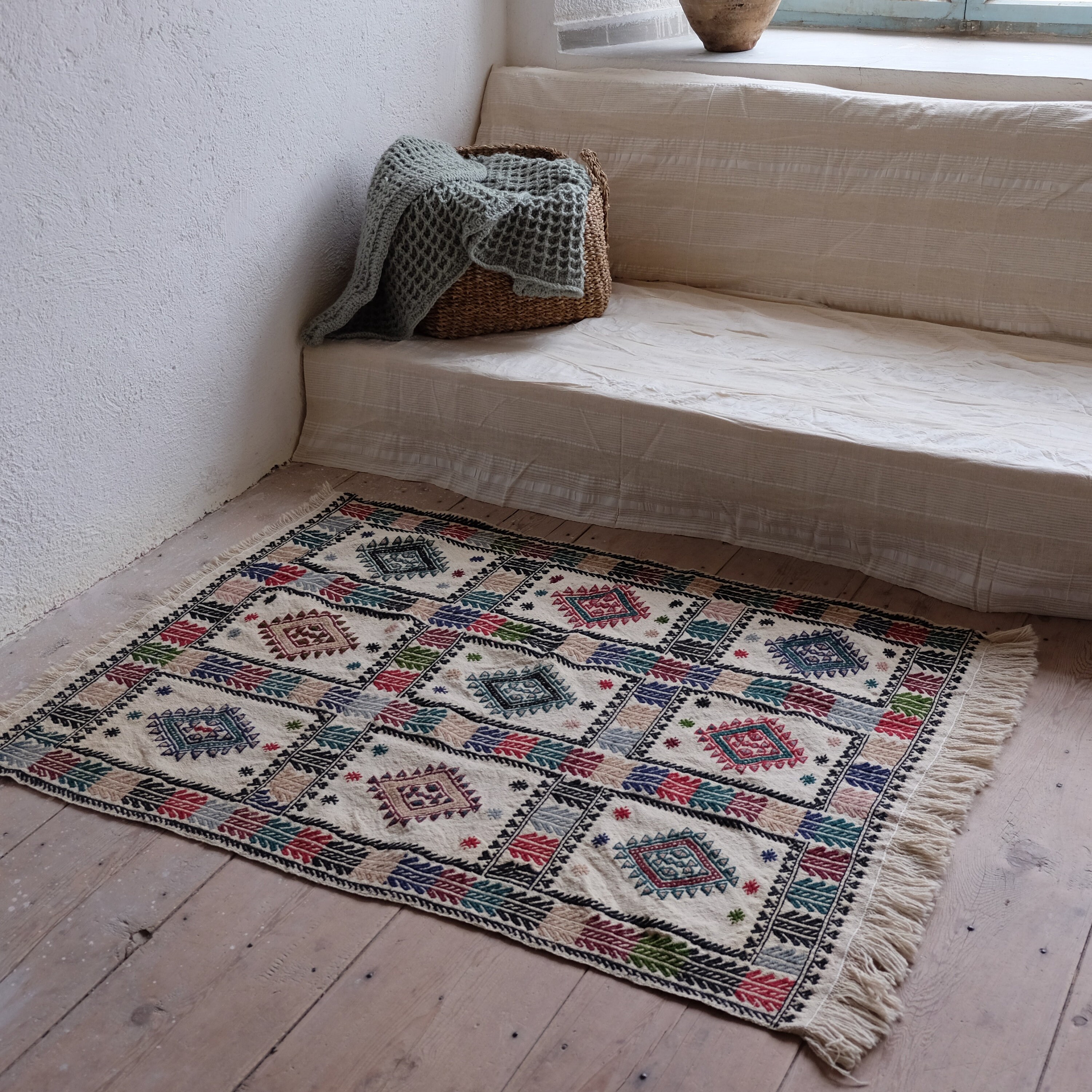 Vintage Türkischer Kelim 3x4 Akzentteppich Teppiche für | Etsy