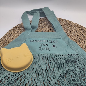 Sand toy bag for sand toys toy bag beach bag mesh bag sandpit mesh bag personalized