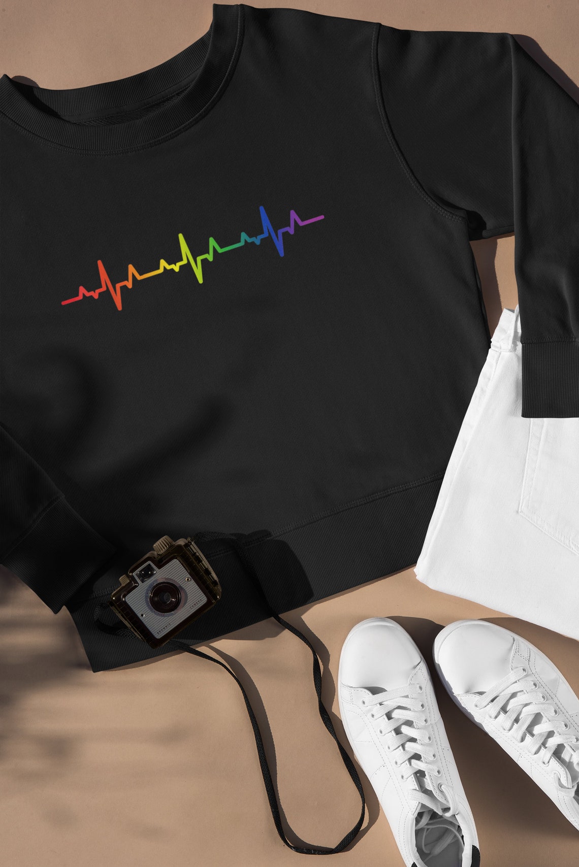 Gay heartbeat lgbt shirt lgbt pride rainbow color heartbeat  etsy Gay heartbeat lgbt shirt lgbt pride rainbow color heartbeat  etsy